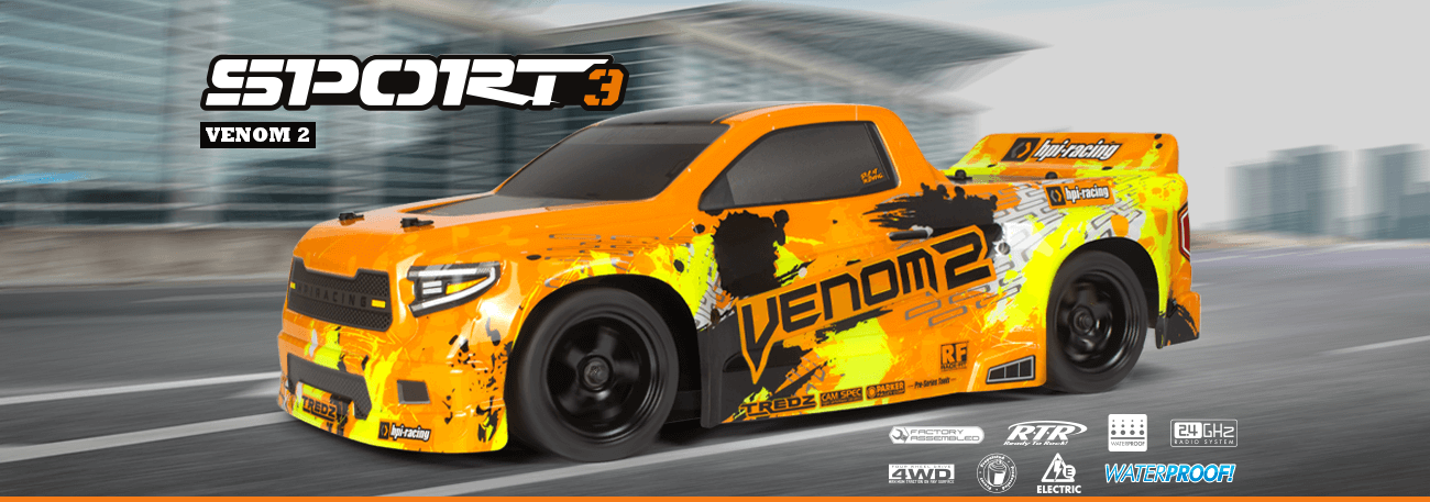 HPI Racing Sport 3 Venom 2 Banner