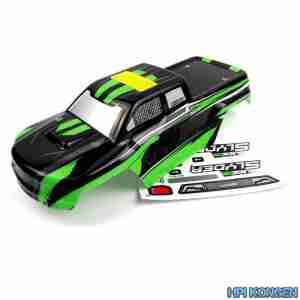 Blackzon 540039 Slyder MT Body (Black/Green)