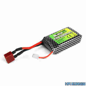 Blackzon 540223 Battery Pack (LiPo 7.4V, 1000mAh), w/T-Plug